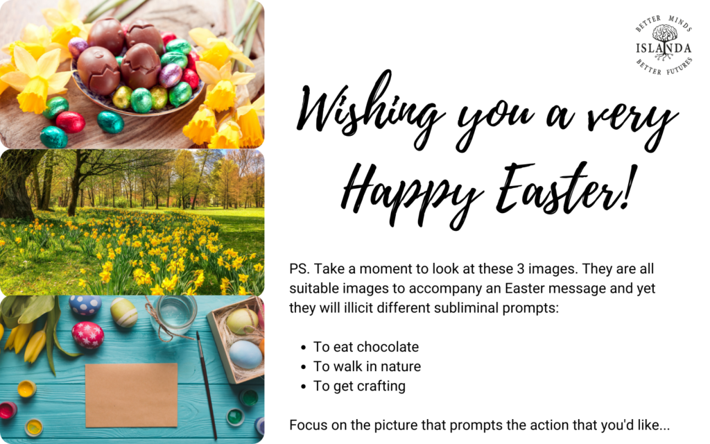 easter images that illicit different thoughts, feelings and actions